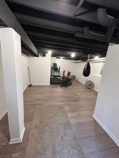 client envisioned functional workout area and that is what he got